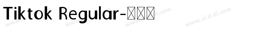 Tiktok Regular字体转换